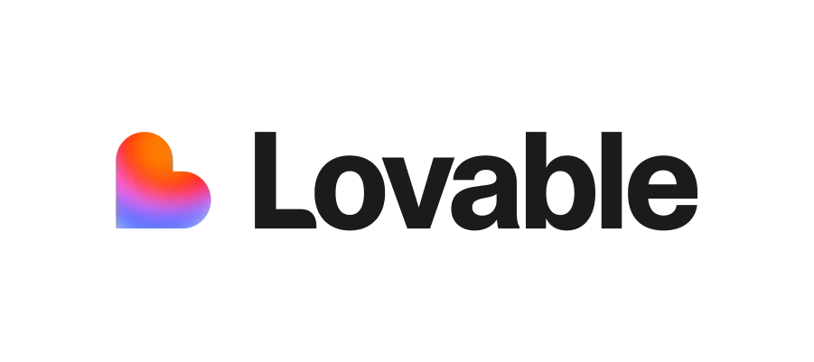 Lovable Logo Wordmark Black