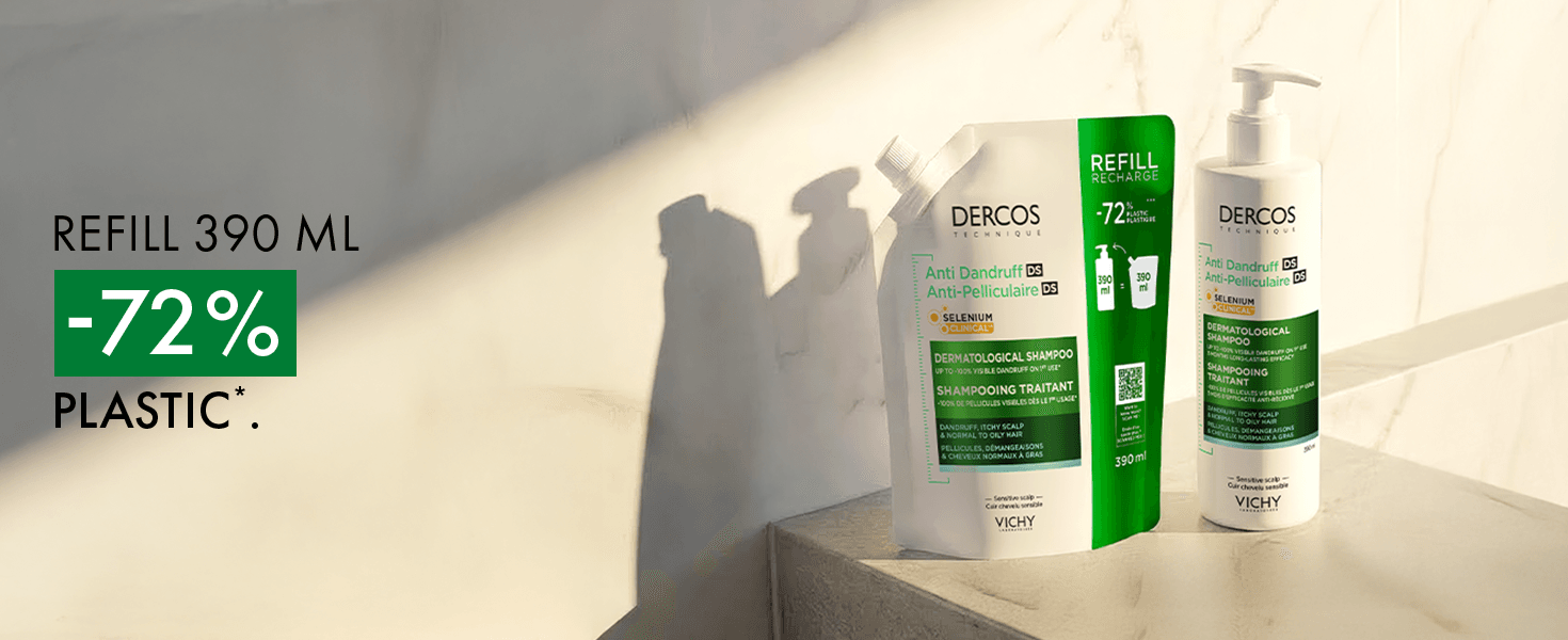 Vichy Dercos — sustainability module, desktop